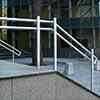 corrimano doppio in acciaio inox